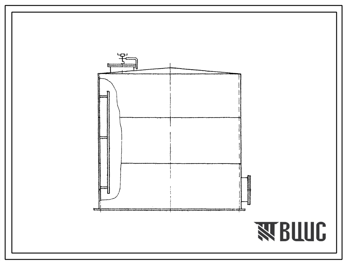 Типовой проект 705-4-66 Стальной вертикальный резервуар для неагрессивных химических продуктов емкостью 80 м?.
