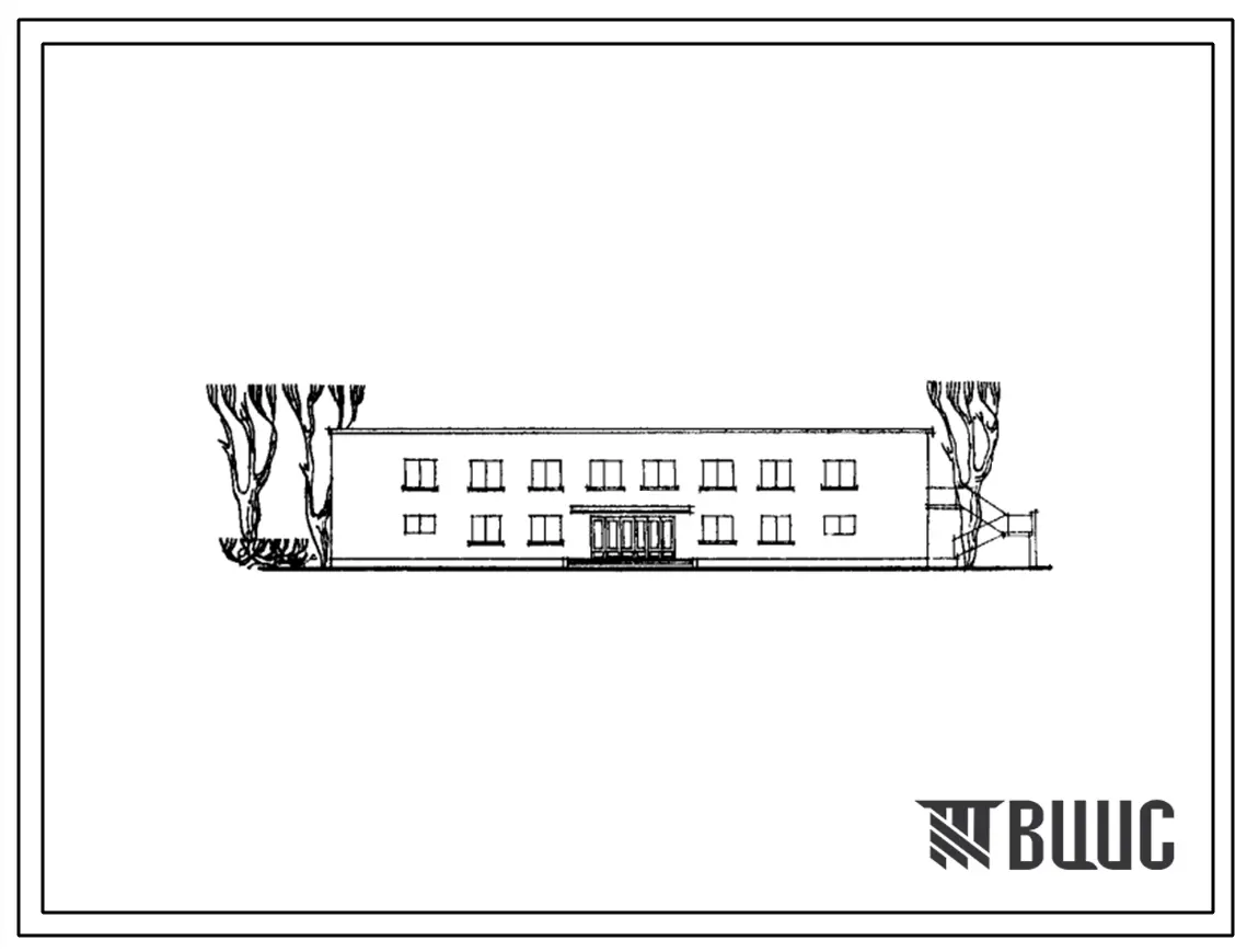 Типовой проект 244-5-31с Административно-приемный корпус с изолятором пионерского лагеря-базы отдыха на 720/640 мест. Для строительства в IVБ и IVВ климатических подрайонах, сейсмичностью 7 и 8 баллов.
