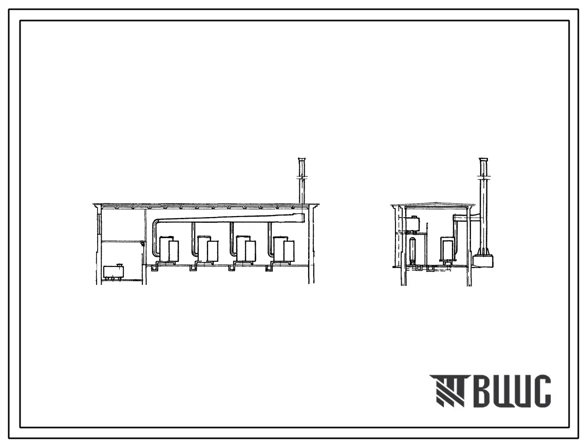 Типовой проект 903-1-88 Котельная с 4 котлами Е-1/9Г паропроизводительностью 4 т/час. Топливо-газ. Теплоноситель-пар.