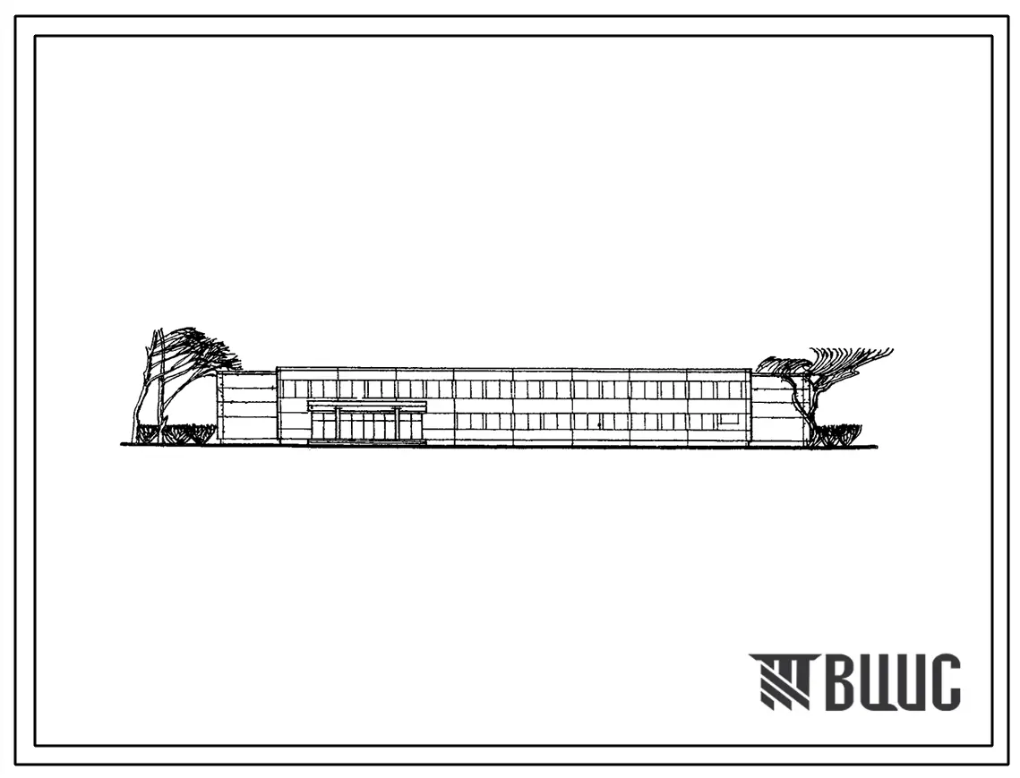 Типовой проект 232-2-29с Универсальный общественно-бытовой корпус для техникумов и профтехучилищ на 720 учащихся для строительства в 4В, 4Б климатических подрайонах, сейсмичностью 7 и 8 баллов