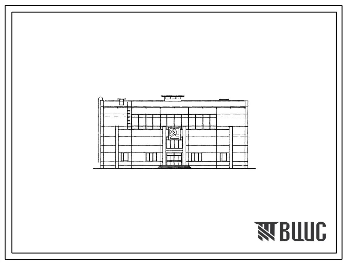 Типовой проект 292-2-67с Спортивный корпус (в полносборных конструкциях) с залом (ареной 30х18м) с местами для зрителей. Для строительства в 1В климатическом подрайоне, 2 и 3 климатических районах сейсмичностью 8 баллов (с конструктивным вариантом сейсмич