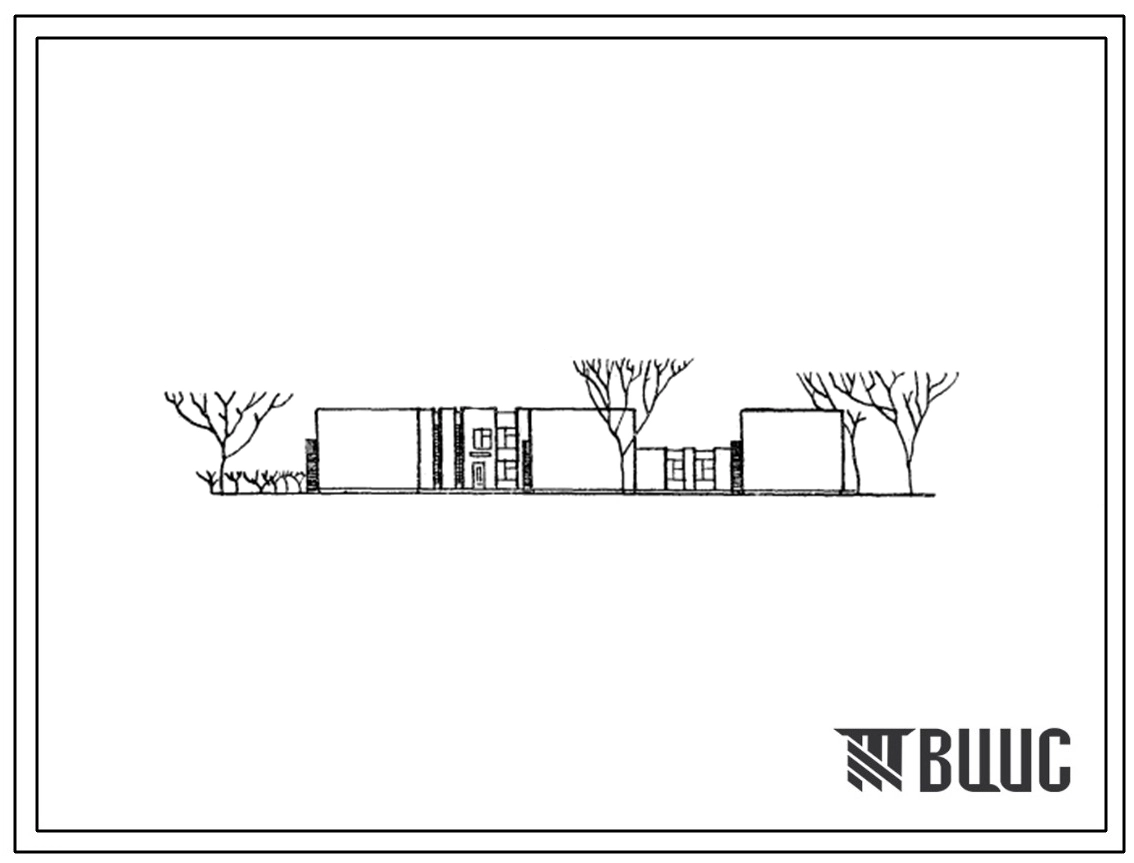 Типовой проект 214-2-136пв Детские ясли-сад на 320 мест, со стенами из кирпича, для строительства в 1В климатическом подрайоне, 2 и 3 климатических районах на просадочных грунтах и подрабатываемых территориях