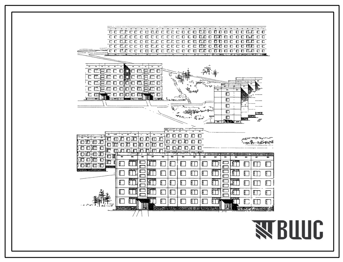 Типовой проект 122-09с 5-этажная крупнопанельная блок-секция на 20 квартир торцевая левая для строительства в г.Магадане и подрайонах первого климатического района с сейсмичностью 7 баллов.
