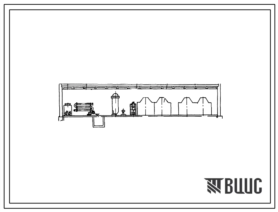 Типовой проект 903-1-125 Котельная с 4 водогрейными котлами «Универсал-6М» поверхностью нагрева по 41,8 м?. Топливо — мазут. Для теплоснабжения систем отопления, вентиляции горячего водоснабжения с обработкой воды по схеме натрий-катионирования с деаэраци