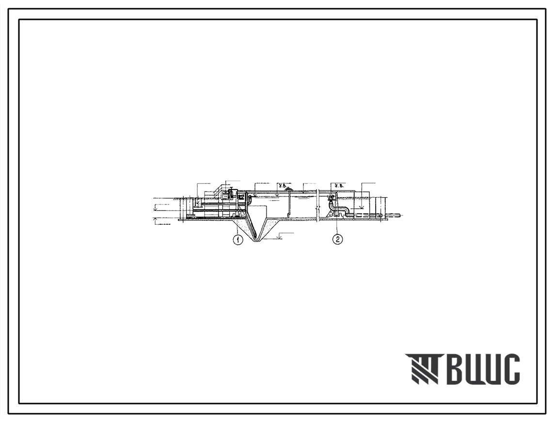 Типовой проект 902-2-386.85 Отстойники горизонтальные первичные шириной 9 м (4 отделения). Производительность 50 тыс. м3/сут