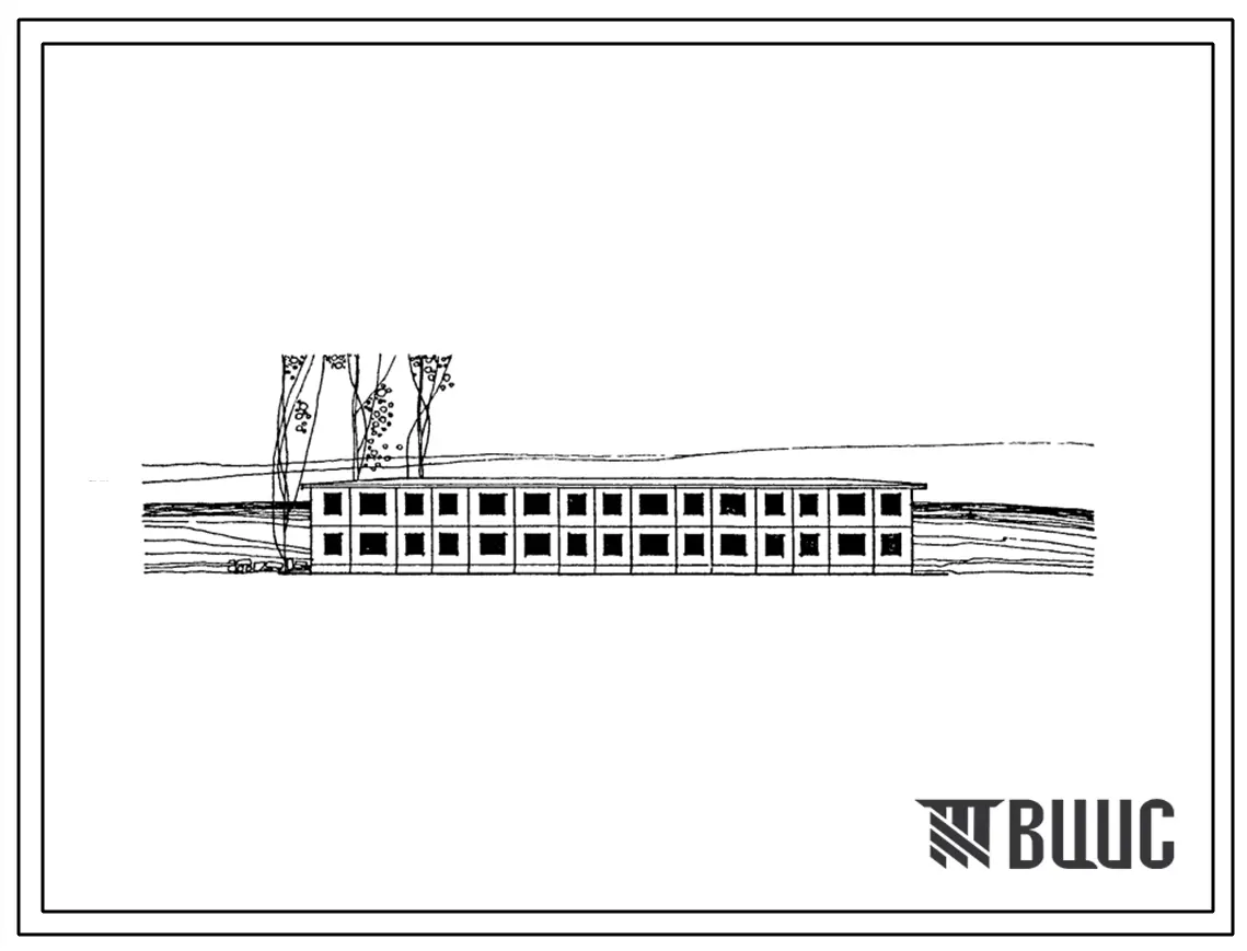 Типовой проект 1-464А-38/66 2-этажный трехсекционный крупнопанельный 18-квартирный дом с 1-2-3- комнатными квартирами.