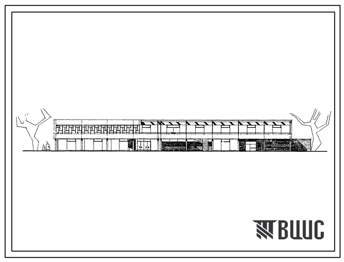 Типовой проект 272-31-13сп Общественный центр для микрорайона на 900 жителей. Для строительства в IV строительно-климатической зоне, в районах с сейсмичностью 9 баллов, на грунтах II типа просадочности.