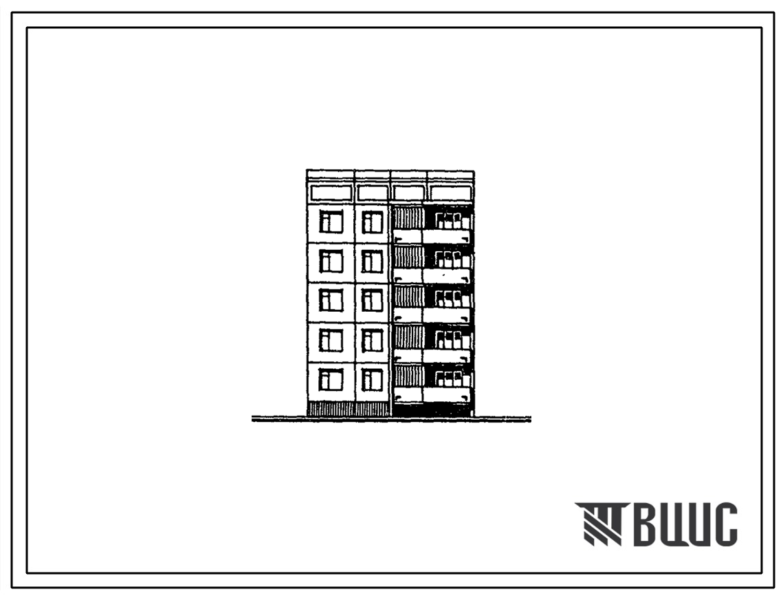 Типовой проект 76-0113с.13.88 Пятиэтажная блок-секция рядовая на 10 квартир. Для городов Ургенч, Гулистан, Карши