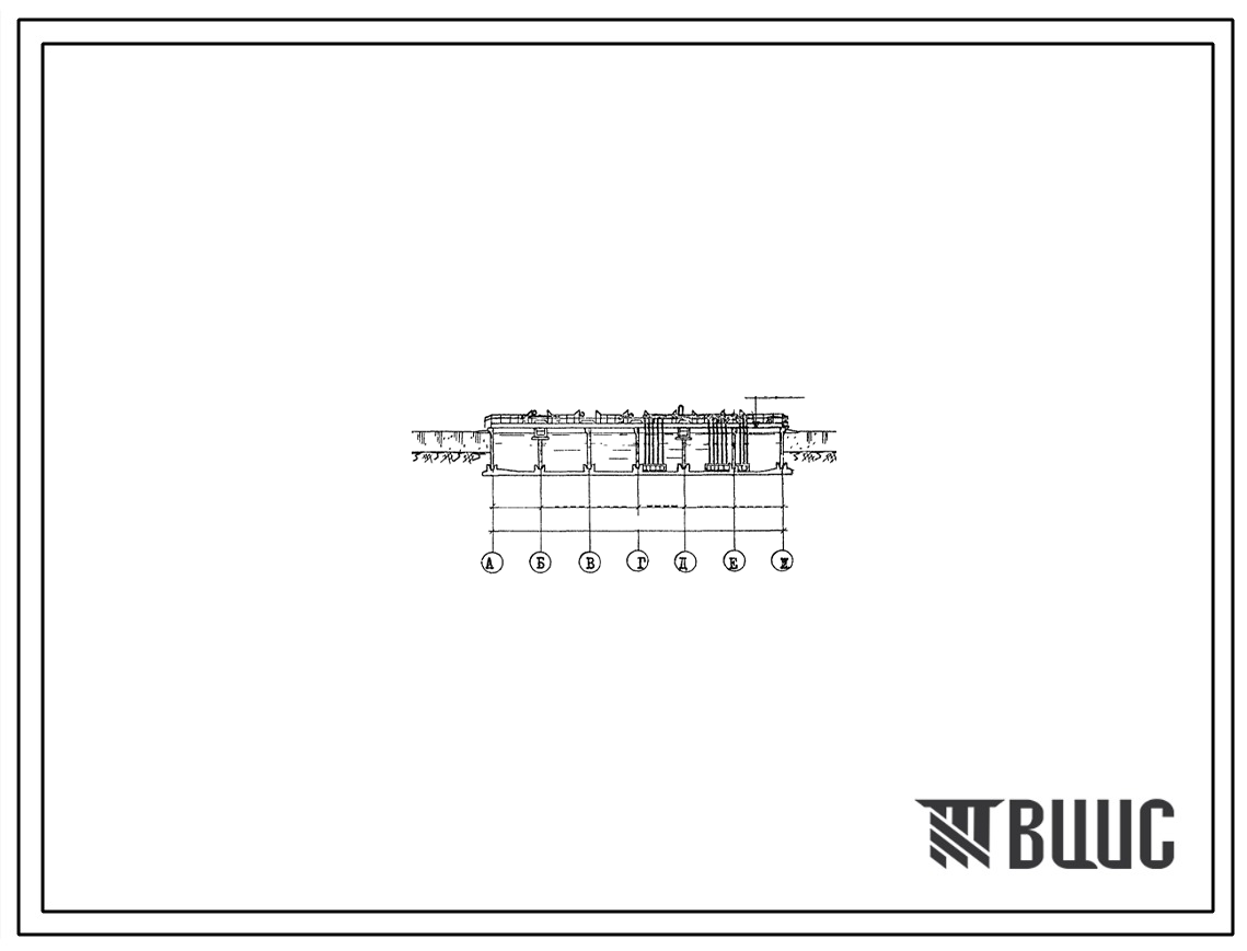 Типовой проект 902-2-67 Аэротенки-смесители трехкоридорные с размерами коридора 6х5 х 84 м из сборного железобетона