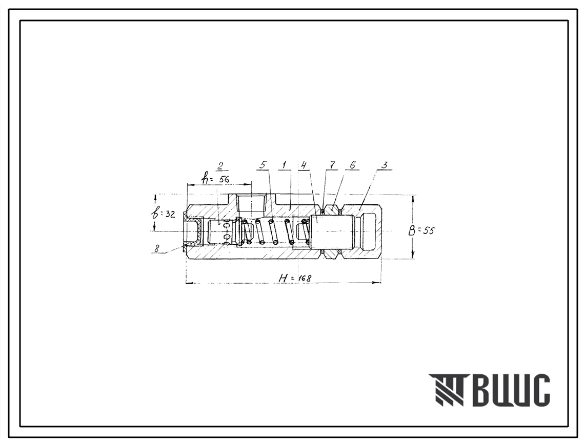 Шифр КПШ-20.000 Клапан предохранительный КПШ-20.000