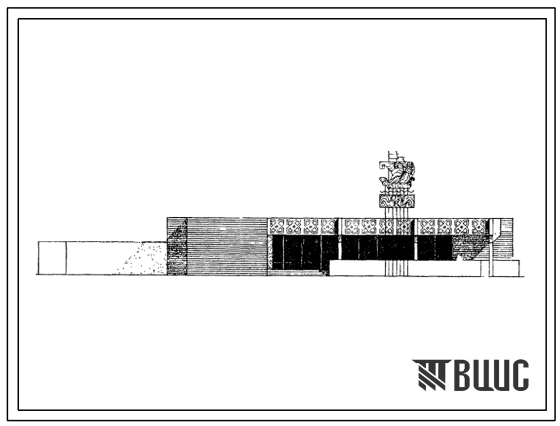 Типовой проект 272-22-25c Унифицированное здание специализированных кафе на 100 мест (молодежное, молочное, детское) (в конструкциях серии ИИС-04)