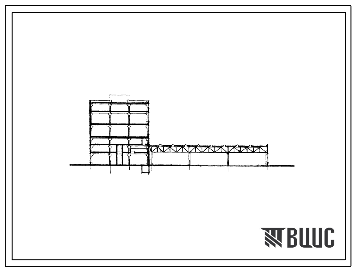 Типовой проект 406-0-3 Укрупненные блок – секции производственных зданий смешанной этажности.