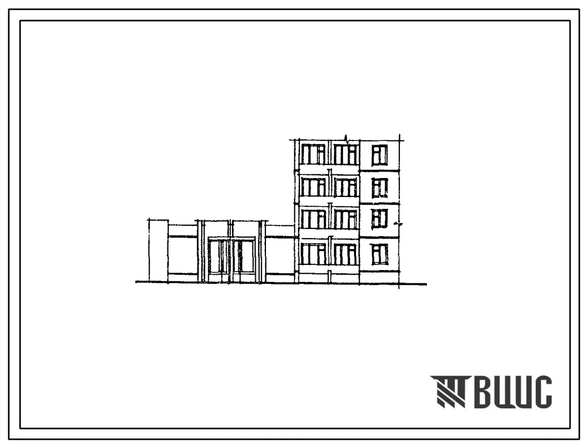 Типовой проект 281-1-220.13.88 Комплексный приемный пункт на 6 рабочих мест. Для Ленинградской области. Здание одноэтажное. Стены из трехслойных легкобетонных панелей по серии 1.090.1-1.