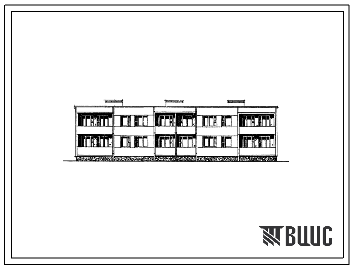 Типовой проект 111-88-30/1 Двухэтажный двухсекционный жилой дом на 12 квартир (однокомнатных 1Б-4, двухкомнатных 2Б-4, трехкомнатных 3А-4). Для строительства во 2В климатическом подрайоне Белорусской ССР