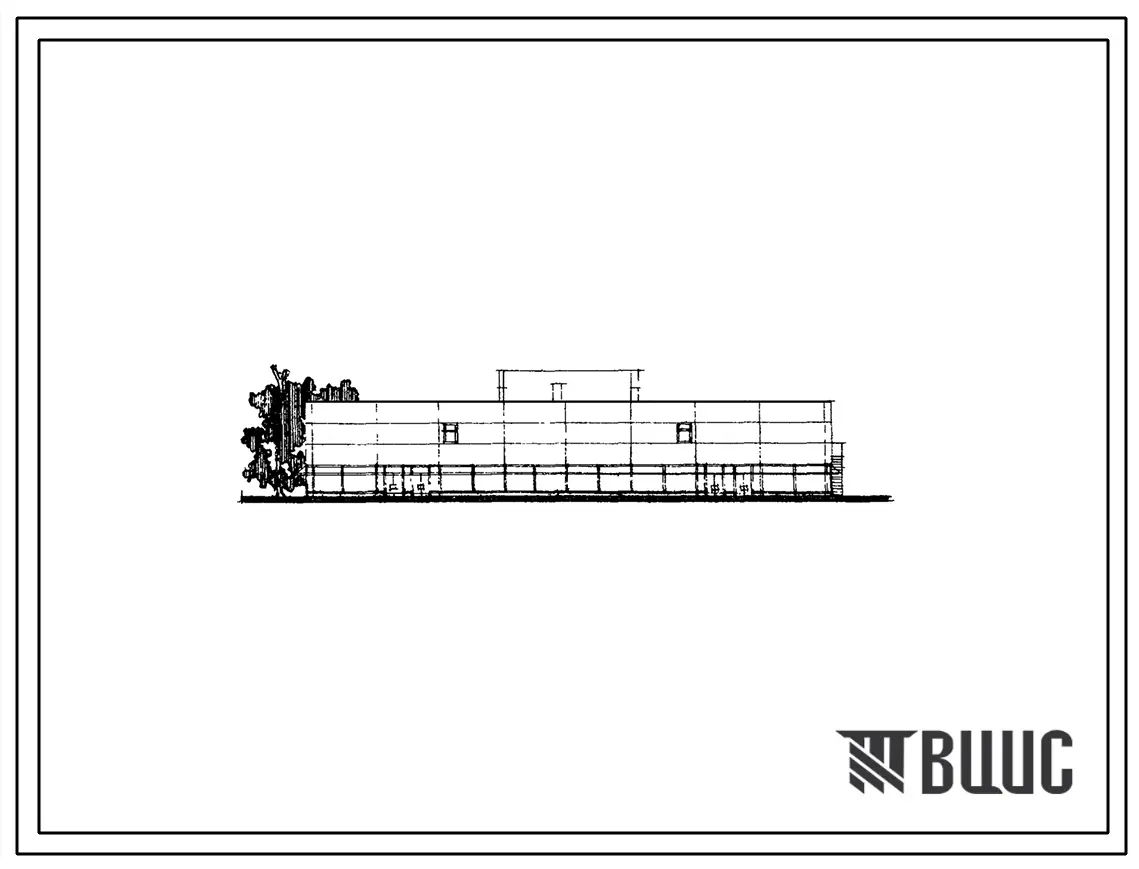 Типовой проект 272-12-32 Промтоварный магазин торговой площадью 950 м2.