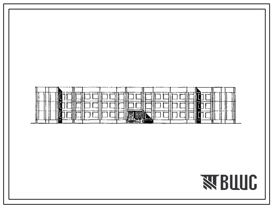 Типовой проект 221-1-615с.88 Школа на 33 класса (1266 учащихся). Сейсмичность 7, 8 баллов. Здание трехэтажное. Стены из однослойных керамзитобетонных панелей по серии 1.090.1-2с.