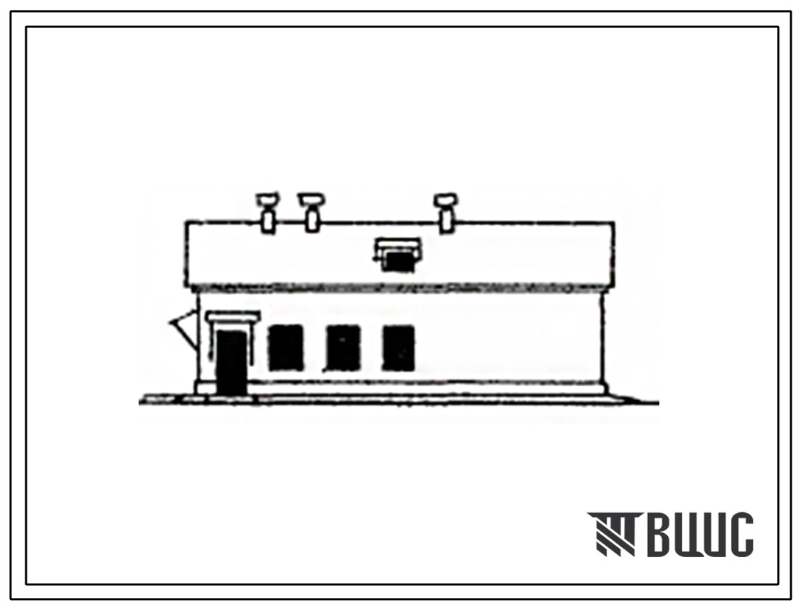 Типовой проект 805-79 Бригадный дом на 25 человек с санпропусником.(Для 1-3 проектно-строительных зон).