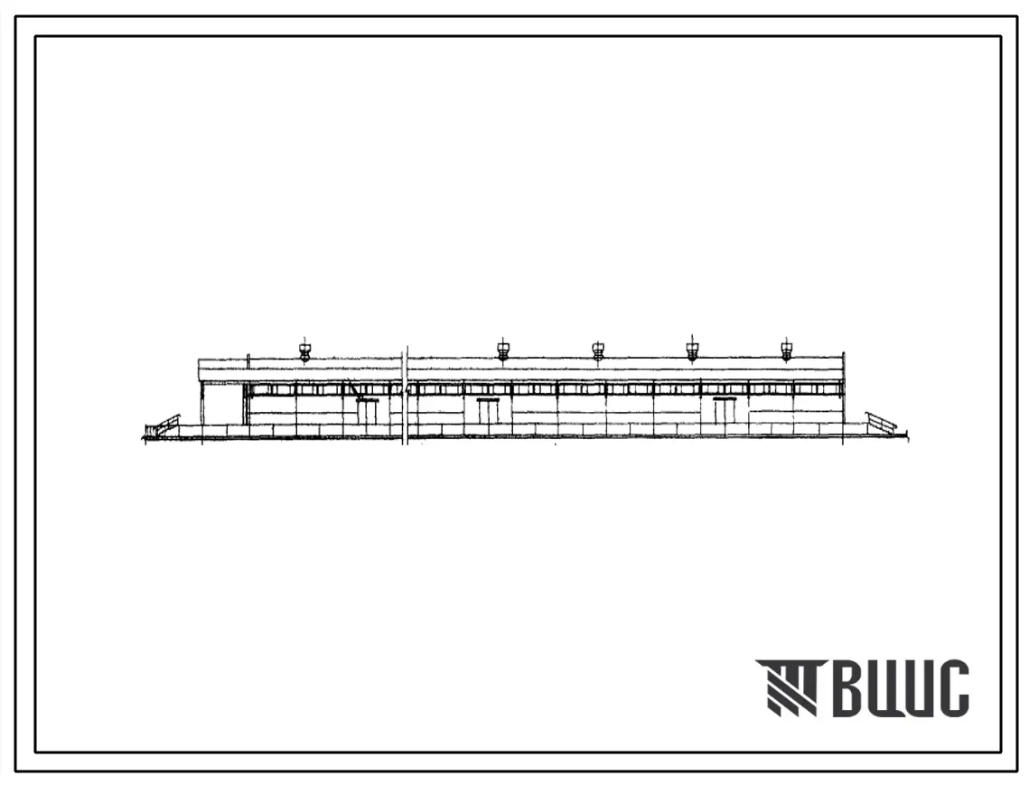 Типовой проект 709-37 Отапливаемый склад служб материально-технического обеспечения железных дорог.
