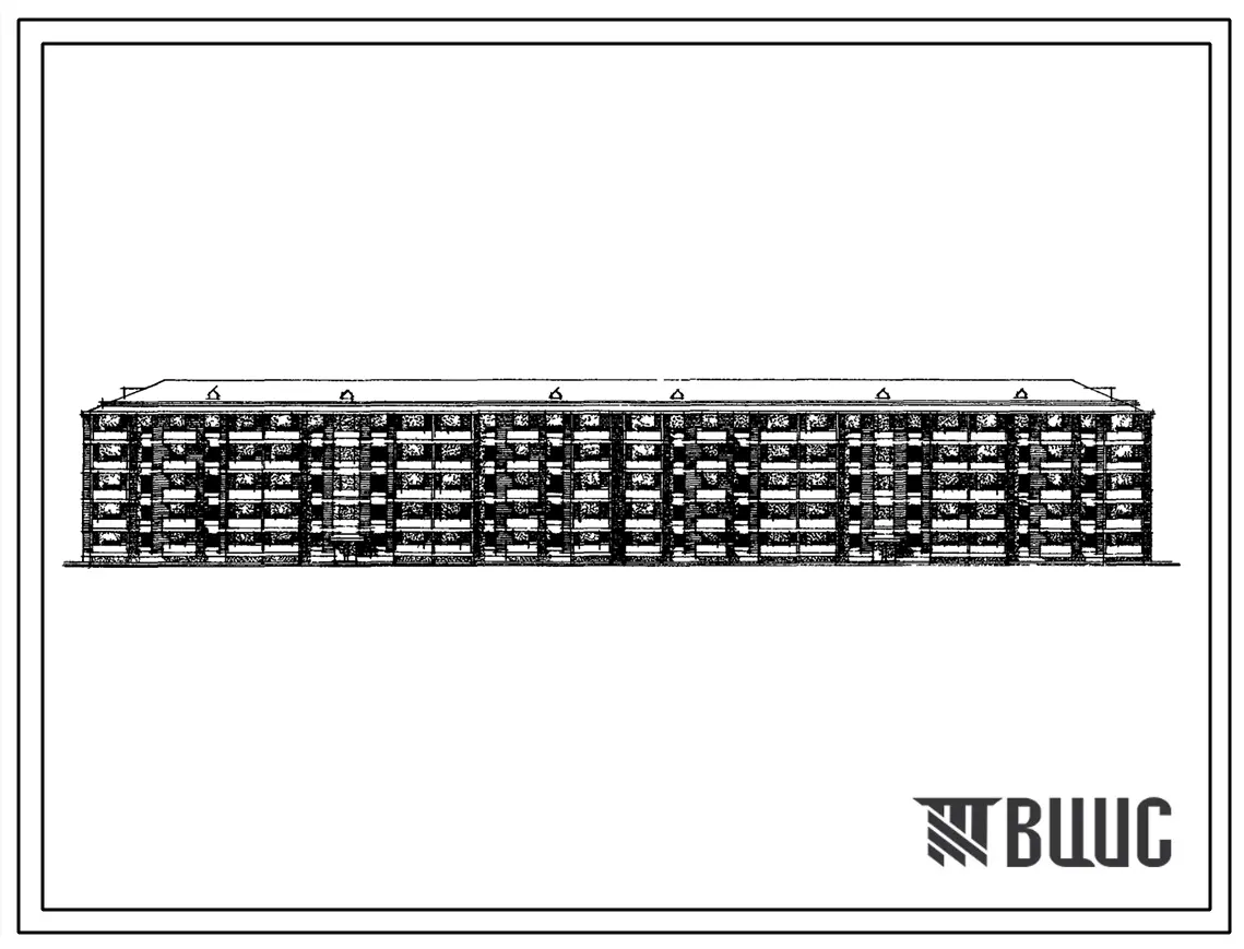 Типовой проект 113-167-1с Пятиэтажный шестисекционный 80-квартирный жилой дом с квртирами 1А.2Б.3Б.4Б.