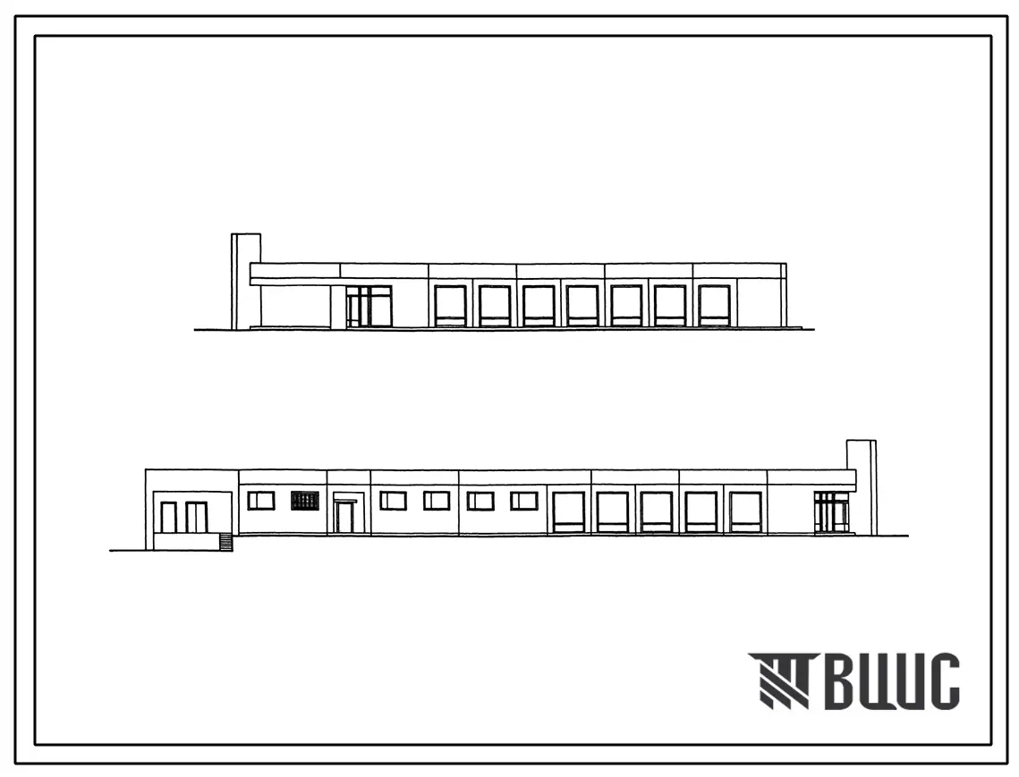 Типовой проект 271-12-67.85 Непродовольственный магазин торговой площадью 650 м.кв. Тип А. Здание одноэтажное. Каркас сборный железобетонный серии 1.020-1/83.Стены из легкобетонных панелей.