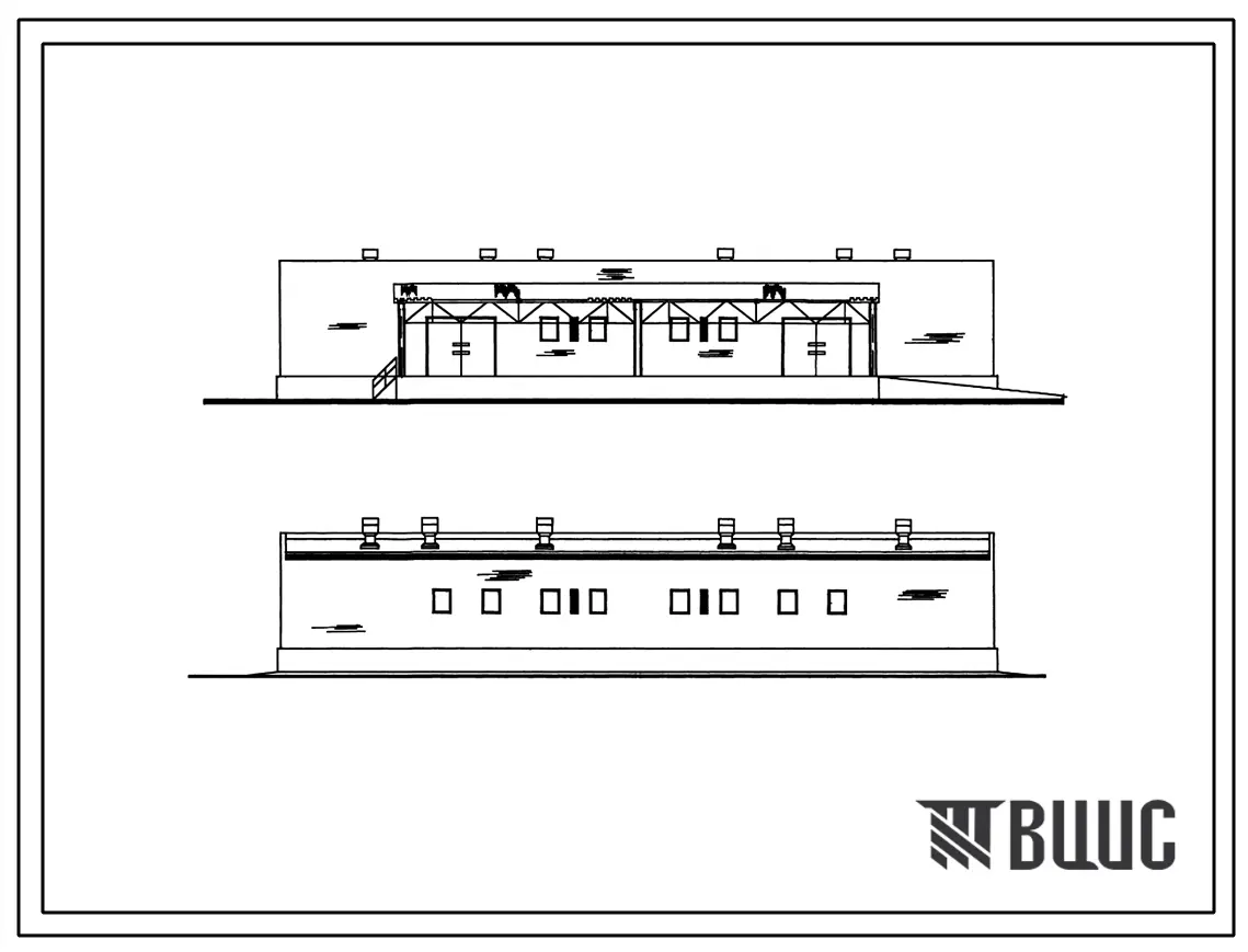 Типовой проект 705-3-34.88 Хранилище взрывчатых материалов вместимостью 240 тонн с рампой (стены из кирпича)
