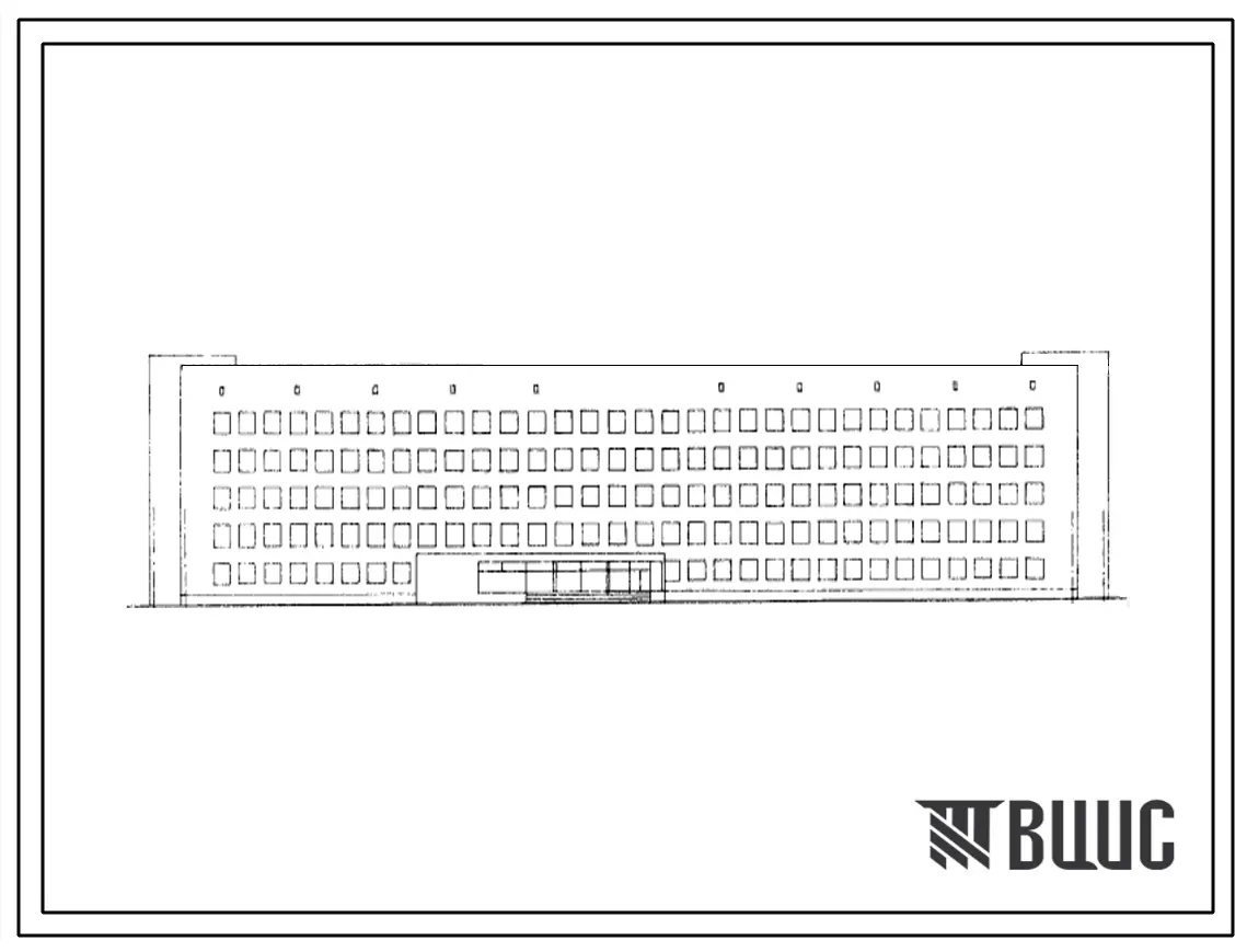 Типовой проект 254-1-14 Терапевтический корпус на 240 мест для расширения существующих больниц. Для строительства во 2 и 3 строительно-климатических зонах.