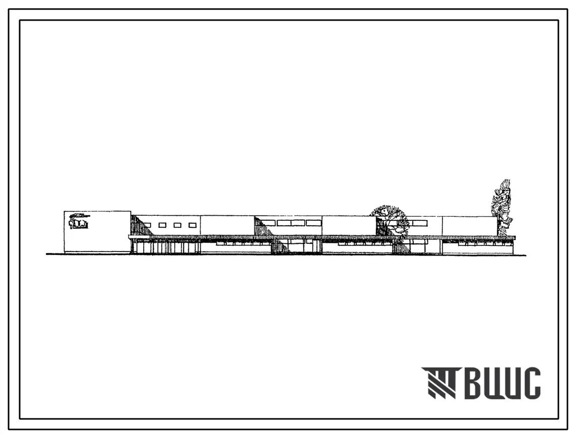 Типовой проект 224-1-56СП Десятилетняя школа на 1104 учащихся. Для строительства в IV строительно-климатической зоне, на грунтах II типа просадочности, в районах с сейсмичностью 9 баллов.