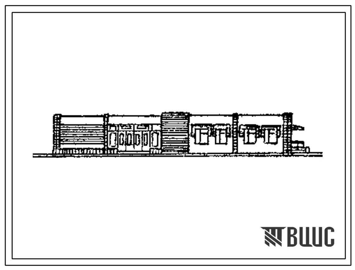 Типовой проект ЦВП-79.82Т (04-64-КК) Чайная солдатская на 120 мест со стенами из кирпича и внутренним каркасом серии ИИ-04
