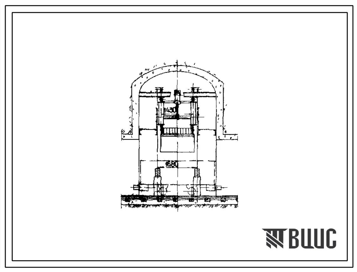 Типовой проект 403-3-5 Погрузочные камеры рудоспусков для рудников цветной металлургии производительностью 80-1000 тыс. т руды в год