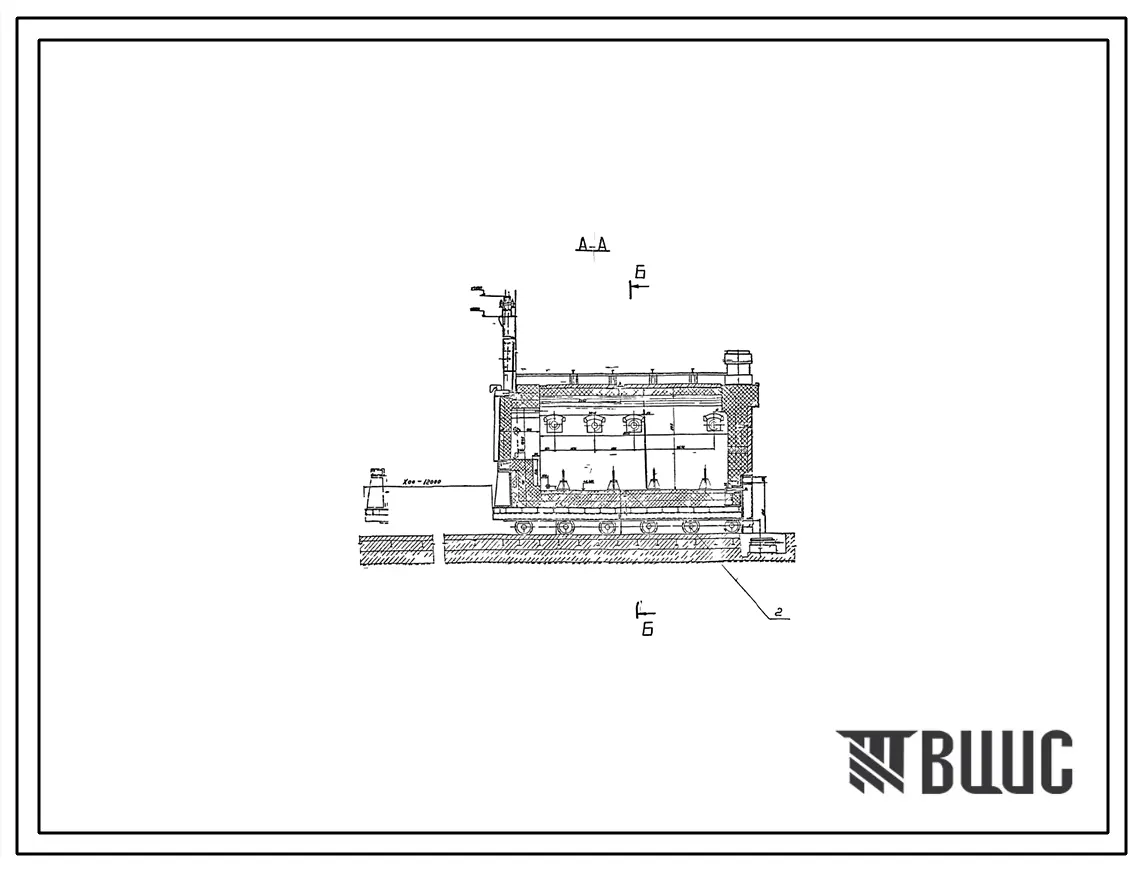 Проект 11872 Печь термическая с выкатным подом размером 2.0х6.0 м на газе