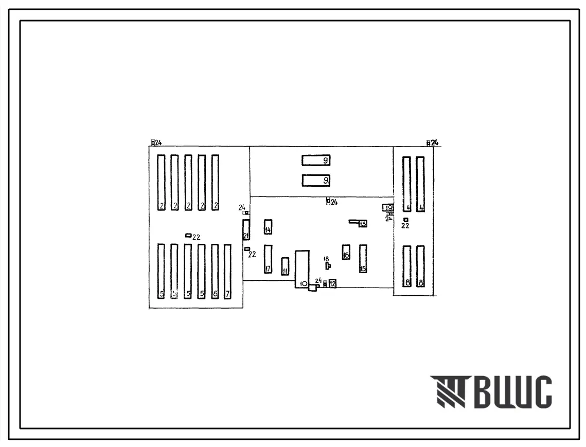 Типовой проект 805-01-33.84 Племптицезавод яичного направления на 100 тыс. мест для взрослых кур в клеточных батареях.