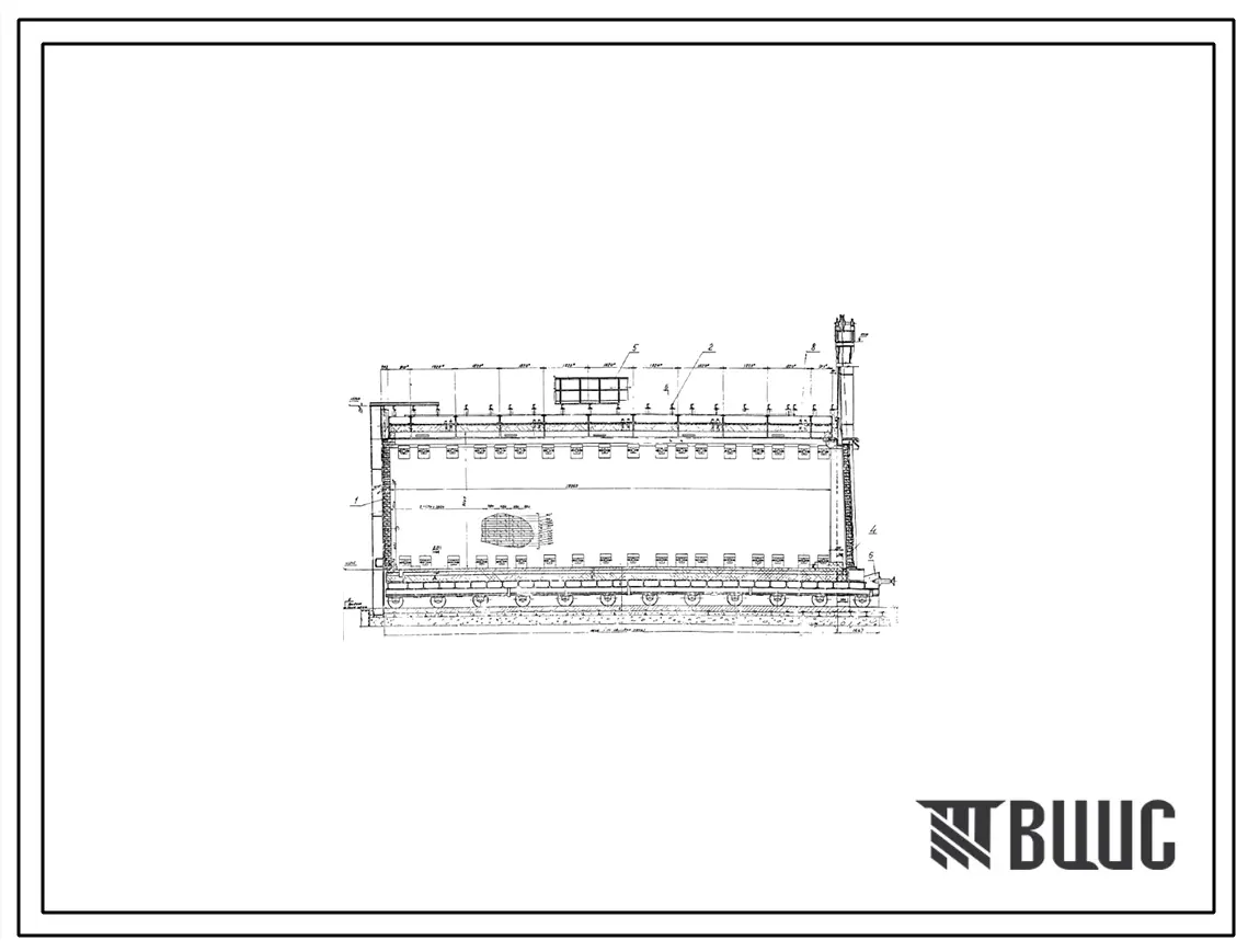 Проект РП12029 Печь термическая с выкатным подом размерами 6,0х18,0 м, на природном газе