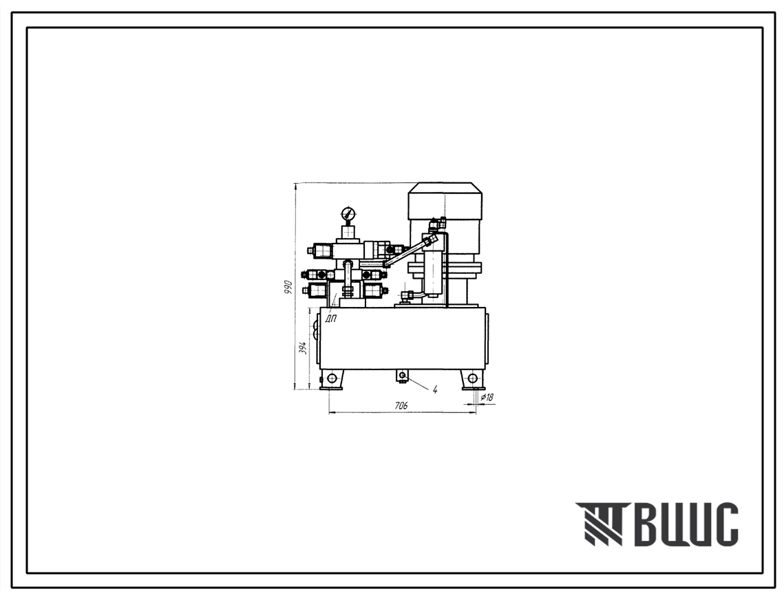 Шифр С100.В4.9,5.44,7,5.5ВЕ.В220.ПС Насосная установка С100.В4.9,5.44,7,5.5ВЕ.В220