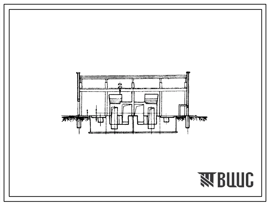 Типовой проект 401-12-10 Вентиляторная установка с вентиляторами типа В1132 для шахт Донецкого бассейна.