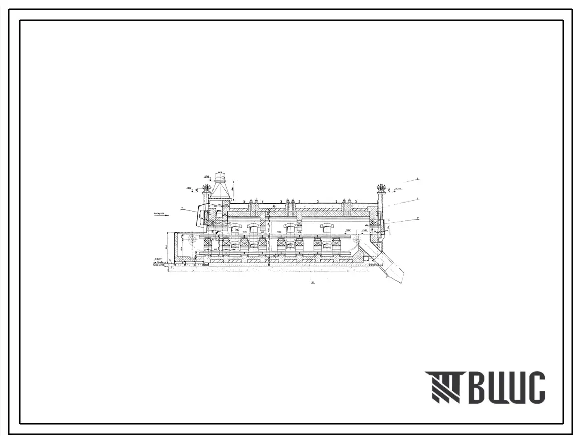Проект Т35259 Печь конвейерная для нагрева под закалку пл.пода 1,0х6,0 =6,0 м² на газе