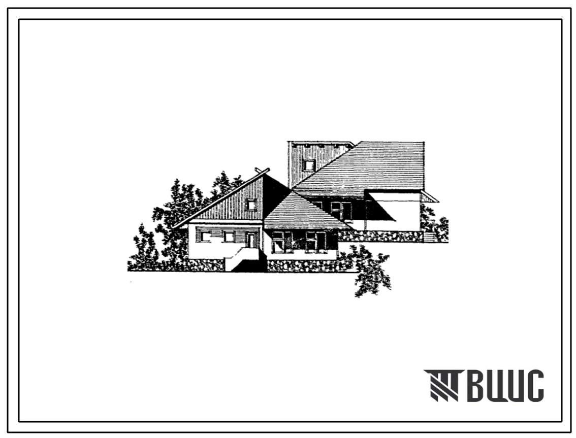 Типовой проект 211-1-135-259с.83 Детские ясли - сад на 90 мест. Сейсмичность 7, 8 баллов. Здание одноэтажное в конструкциях серии 135. Стены из легкобетонных панелей.