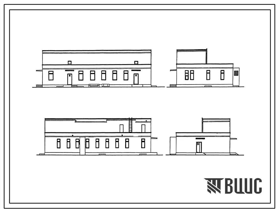 Типовой проект 254-9-99с.84 Пищеблок центральной районной больницы на 250 коек с поликлиникой на 500 посещений в смену. Сейсмичность 7, 8, 9 баллов. Здание одно-, двухэтажное. Стены из кирпича.