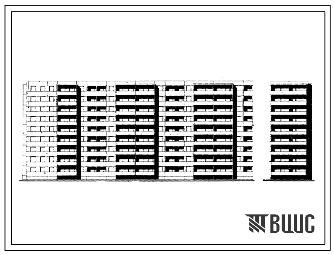 Типовой проект 111-125-2 9-этажный 6-секционный жилой дом на 216 квартир для строительства во 2 и 3 строительно-климатических зонах.