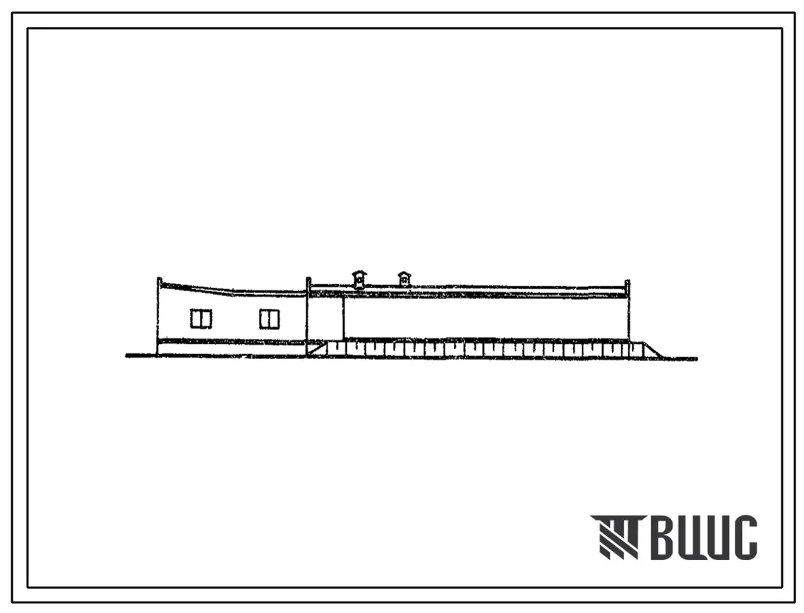 Типовой проект 813-39/72 Капустохранилище емкостью 310 т с навесным хранением и активной вентиляцией