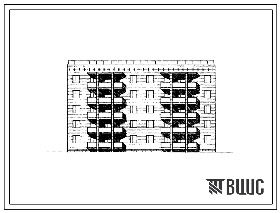 Типовой проект 1А-450-015с/1 Пятиэтажная блок-секция рядовая с торцевыми окончаниями на 20 квартир (трехкомнатных 3А-5, 3Б-5, четырехкомнатных 4А-10). Для строительства в 4 климатическом районе Армянской ССР сейсмичностью 7 и 8 баллов