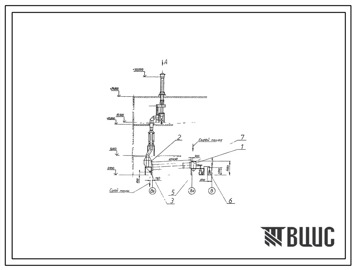 Проект 11772 Сушило барабанное Д=1.6 м, L=12 м производительностью 24 т/час на газе для песка