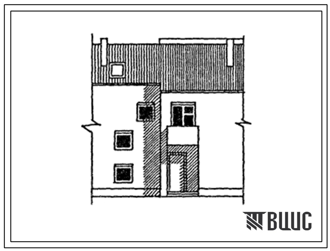 Типовой проект 144-000-424.13.86 Двухэтажный дом с трехкомнатной квартирой типа 3Б в двух уровнях. (Ввод опубл. в И-9-86). Для Жайрем Джезкавказганской области