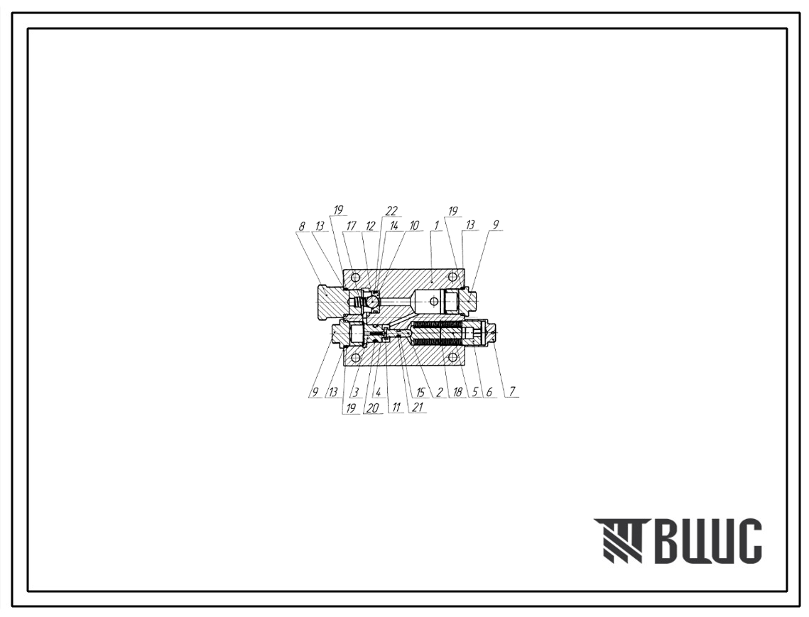 Шифр КОПТ 14460-01.00.000 Клапан обратный предохранительный КОПТ 14460-01.00.000
