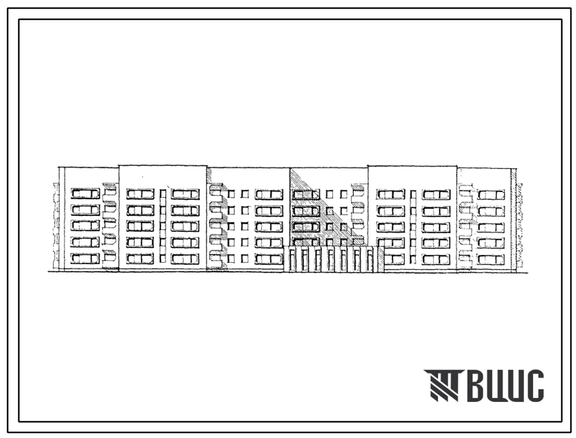 Типовой проект 164-114-102с.86 Общежитие 5-этажное на 426 человек для рабочих и служащих