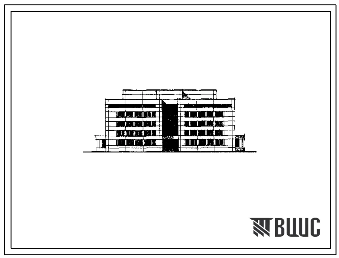 Типовой проект 82/1862 Поликлиника для обслуживания детского и взрослого населения на 570 посещений в смену