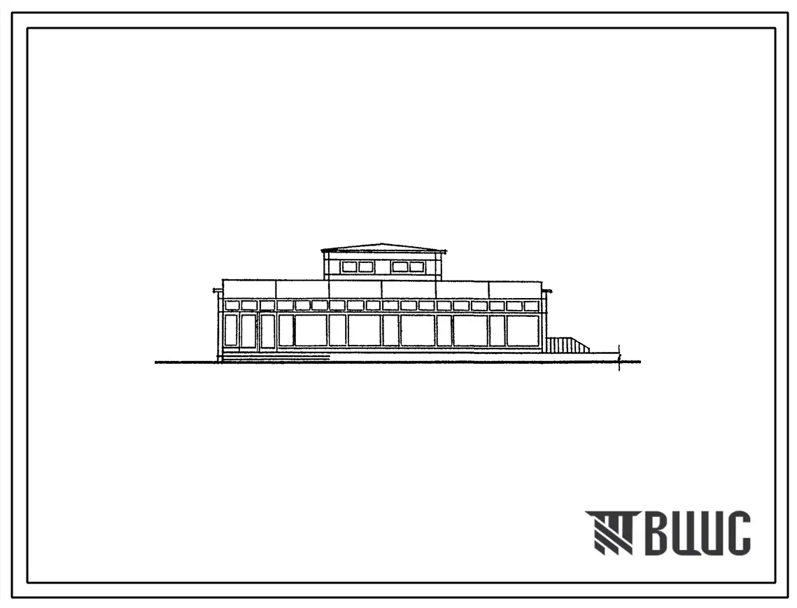 Типовой проект 272-30-5с Торговый центр для поселка на 1500-2000 человек. Для строительства в районах с расчетной наружной температурой -5,-10,-15,-20 и -25?С, в районах с сейсмичностью 7,8 и 9 баллов, на посадочных грунтах.