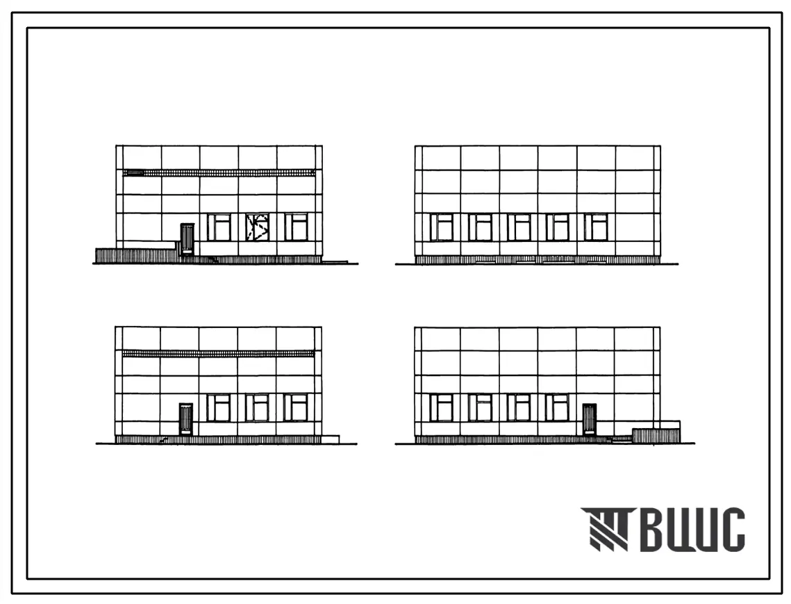 Типовой проект 252-9-114.86 Пищеблок психиатрической больницы для детей и подростков на 240 коек. (в конструкциях серии 1.020-1/83). Здание двухэтажное. Стены из легкобетонных панелей по серии 1.030.1-1.