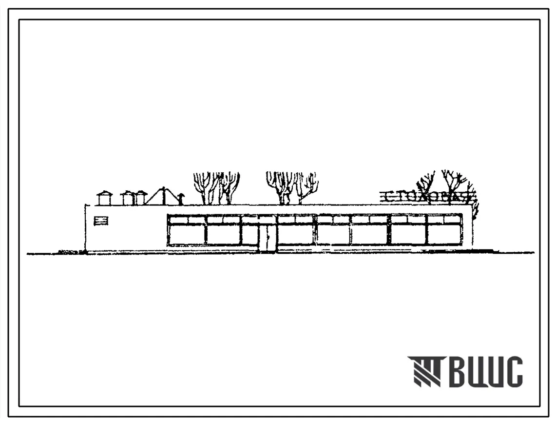 Типовой проект 274-20-11с Столовая на 156 посадочных мест, работающая на полуфабрикаиах. Для строительства в III строительно-климатической зоне, в районах с сейсмичностью 8-9 баллов.