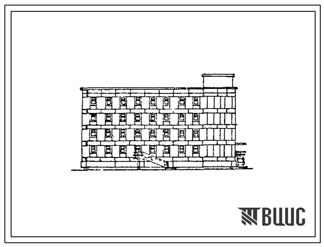 Типовой проект 89450-81.84.МП (03-75-ББ) Казарма солдатская на 300 человек для применения в Северной строительно-климатической зоне