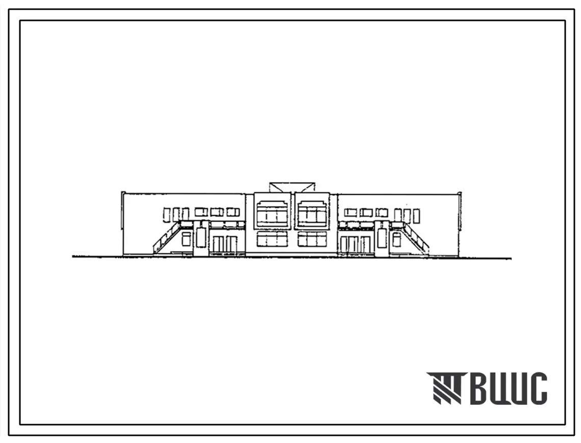 Типовой проект 214-1-322.85 Детские ясли-сад на 140 мест. Здание двухэтажное. Стены из кирпича (вариант - из газосиликатных панелей).